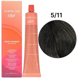 INEBRYA Color Стійка крем-фарба 5/11 Світло-каштановий інтенсивний попелястий, 100 мл, Об'єм: 100 мл, Відтінок: 5/11, image 
