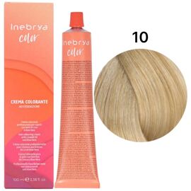 INEBRYA Color Стійка крем-фарба 10 Чистий блондин платиновий, 100 мл, Об'єм: 100 мл, Відтінок: 10, image 