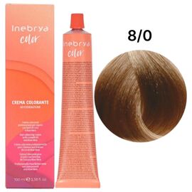INEBRYA Color Стійка крем-фарба 8/0 Світло-русявий, 100 мл, Об'єм: 100 мл, Відтінок: 8/0, image 