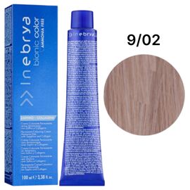 INEBRYA Bionic Крем-фарба без аміаку 9/02 Дуже свiтлий перлинний блондин, 100 мл, Об'єм: 100 мл, Відтінок: 9/02, image 