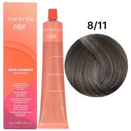 INEBRYA Color Стійка крем-фарба 8/11 Світлий блондин інтенсивний попелястий, 100 мл, Об'єм: 100 мл, Відтінок: 8/11, image 