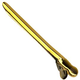 Salon Professional Зажим металевий великий золотий, 1 шт, image 
