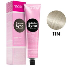 MATRIX Socolor Sync Pre-Bonded 11N Лужний тонер без аміаку, екстра світлий блондин нейтральний, 90 мл, Об'єм: 90 мл, Відтінок: 11N, image 