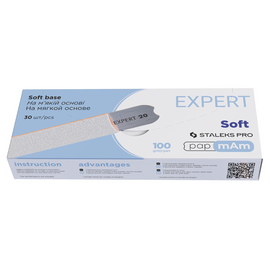 STALEKS PRO Expert 20 papmAm Набір білих змінних для пилки прямої на м'ягкій основі 100 гріт (25 шт) - DFCE-20-100/25w, Абразивність: 100 грит, Кількість: 50 шт, image 