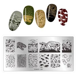 STARLET PROFESSIONAL Металева пластина для стемпінгу на підкладці, ST-241, image 