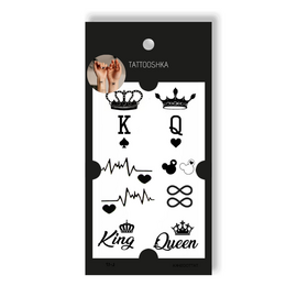 Tattooshka Тату для тіла "Парні тату" - L-17, image 