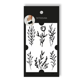 Tattooshka Тату для тіла "Шість гілочок" - L-19, image 