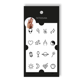 Tattooshka Тату для тіла "Набір міні хайп" - L-35, image 