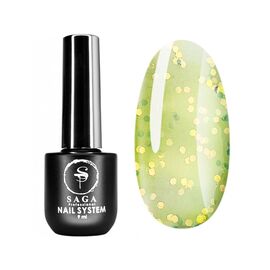 SAGA Light Base База з слюдою №5, 8 мл, Відтінок: №5, Об'єм: 8 мл, image 