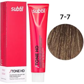 SUBTIL Tone HD Тонуюча крем-фарба без аміаку для волосся 7-7 Блондин каштановий, 60 мл, Об'єм: 60 мл, Відтінок: 7/7, image 
