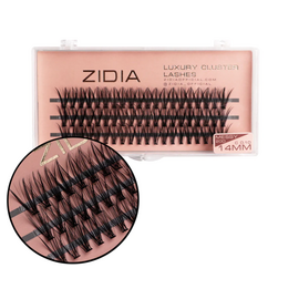 ZIDIA Cluster lashes Вії пучкові 20D MESSY C 0,10х14 mm, 3 стрічки, image 