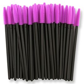 GLOBAL FASHION Щіточки для розчісування вій та брів (силіконові), 50 шт, image 