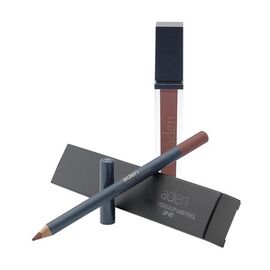 ADEN Набір №22 Рідка матова помада 22 Corset + олівець №22, image 