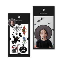 Tattooshka Тату для тіла "Hellooween kids 3" - WW-022, image 