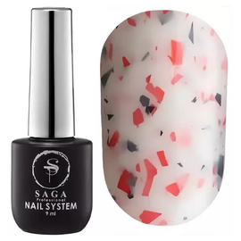 SAGA Leaf Base База з поталлю №15, 8 мл, Відтінок: №15, Об'єм: 8 мл, image 