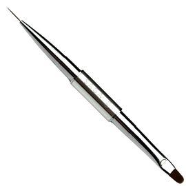 SAGA Пензель двохстороннній №8 (для гелю+для розпису довший), image 