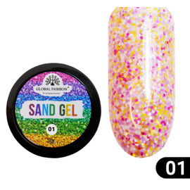 GLOBAL FASHION Sand Gel Гель-фарба 01, 5г, Колір: 01, image 