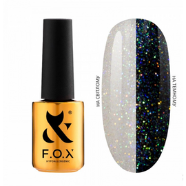 F.O.X Top Blaze 001 Світловідбиваючий топ голографічний з ЛШ, 7 мл, Відтінок: 001, Об'єм: 7 мл, image 