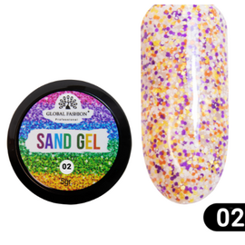 GLOBAL FASHION Sand Gel Гель-фарба 02, 5г, Колір: 02, image 