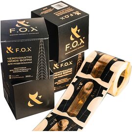 F.O.X NANO Champ Nail Form Чемпіонатні нижні форми для моделювання, 200 шт, image 