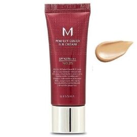 MISSHA M Perfect Cover BB Cream SPF42 PA+++ Тональна BB основа #25 Warm Beige, 20 мл, Відтінок: 25 Warm Beige, Об'єм: 20 мл, image 