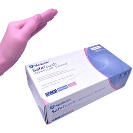 SAFE TOUCH Advanced Extend Рукавички нітрилові PINK (M), 100 шт/уп (3.8 г), Розмір: М, Кількість: 100 шт, Колір: PINK, image 