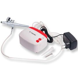 TAGORE Набір для аерографії з аерографом, мінікомпресором TG235/TG139B 0.3mm, image 