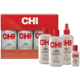 CHI Home Stylist Kit Набір (Шампунь 355 мл, Маска 355 мл, Спрей без змивання 355 мл, Шовковий комплекс 59 мл), image 