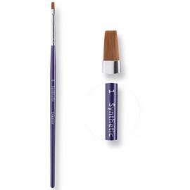 Creator Synthetic Пензель №01 прямий тонкий (брови, нігті), image 