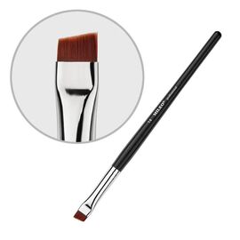 MILEO Пензель для брів №14 скошений (чорна ручка), image 