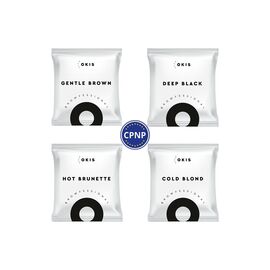 OKIS BROW Крем-фарба для брів з екстрактом хни в наборі 4 кольори в саше (без окислювача), image 