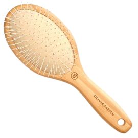 OLIVIA GARDEN Щітка для волосся бамбукова овальна Touch Detangle NYLON M, image 