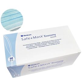 MEDICOM Safe+Mask Economy Маски медичні захисні Блакитні 50 шт/уп, Кількість: 50 шт, Колір: Блакитний, image 