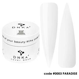DNKa Аcryl Gel Акрил гель #0003 Paradise Білий, 30 мл, Об'єм: 30 мл, Колір: Paradise, image 
