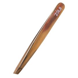 ZOLA Пінцет золотий зі скосом, image 