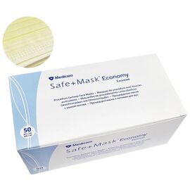 MEDICOM Safe+Mask Economy Маски медичні захисні Жовті, 50 шт/уп, Кількість: 50 шт, Колір: Жовтий, image 