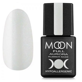 MOON FULL Rubber Base Aurora Кольорова база №2003 (молочний з шиммером), 8 мл, Відтінок: №2003, Об'єм: 8 мл, image 