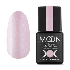 MOON FULL Rubber Base Aurora Кольорова база №2006 (світло-рожевий з шиммером), 8 мл, Відтінок: №2006, Об'єм: 8 мл, image 
