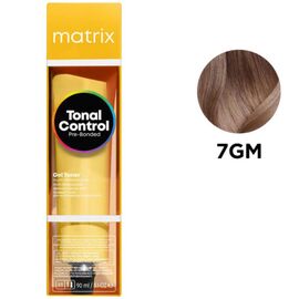 MATRIX Tonal Control Pre-Bonded Gel Tone Кислотний гелевий тонер 7GM, блондин золотистий мокка, 90 мл, Об'єм: 90 мл, Відтінок: 7GM, image 