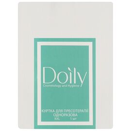 DOILY Куртка для пресотерапії з поясом  XXL зі спанбонду (1 шт/пач) Колір: білий, Розмір: XXL, Кількість: 1 шт, Колір: Білий, image 