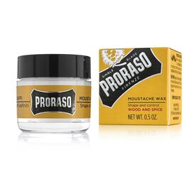 PRORASO Beard Wax Wood & Spice Віск для догляду за вусами, 15 мл (400761), image 