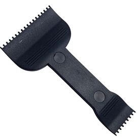 BI Шпатель міні для депіляції зубчастий двосторонній, 7 см, image 