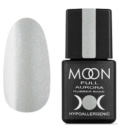 MOON FULL Rubber Base Aurora Кольорова база №2004 (світло-сірий з шиммером), 8 мл, Відтінок: №2004, Об'єм: 8 мл, image 