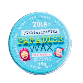 ZOLA Viktorina Vika Віск для брів Paradise Wax with Vitamin E and Argan Oil, 15 г, image 