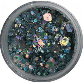 Pink Super брокат №8 Блакитний з рожевим дзеркальним блиском, image 