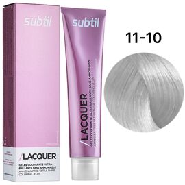 SUBTIL Lacquer Безаміачна тонуюча гелева фарба для волосся 11-10 Блондин сріблястий, 60 мл, image 