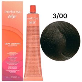 INEBRYA Color Стійка крем-фарба 3/00 Інтенсивний темно-каштановий, 100 мл, Об'єм: 100 мл, Відтінок: 3/00, image 