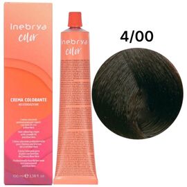 INEBRYA Color Стійка крем-фарба 4/00 Інтенсивний каштановий, 100 мл, Об'єм: 100 мл, Відтінок: 4/00, image 