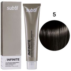 SUBTIL Infinite Стійка безаміачна крем-фарба для волосся 5 Світлий шатен, 60 мл, Об'єм: 60 мл, Відтінок: 5, image 
