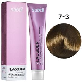 SUBTIL Lacquer Безаміачна тонуюча гелева фарба для волосся 7-3 Блондин золотистий, 60 мл, Об'єм: 60 мл, Відтінок: 7/3, image 